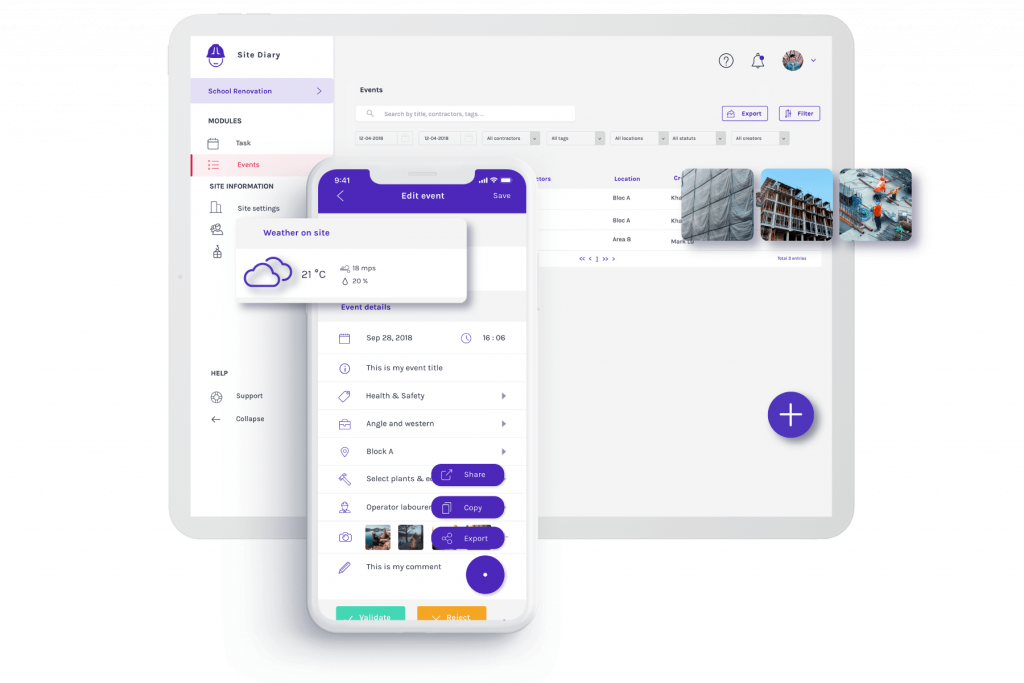 Construction Daily Log App Site Diary