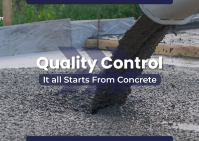Concrete being layed