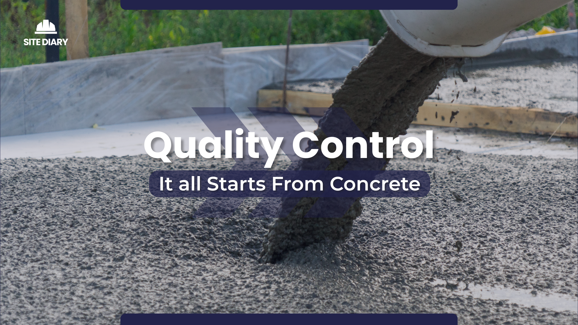 Concrete being layed