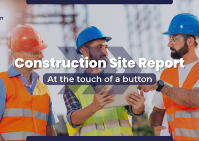 Construction project on going using site diary app