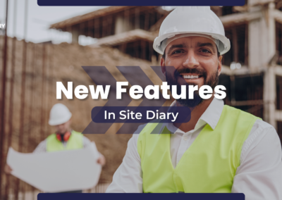 Man enjoying new features in site diary