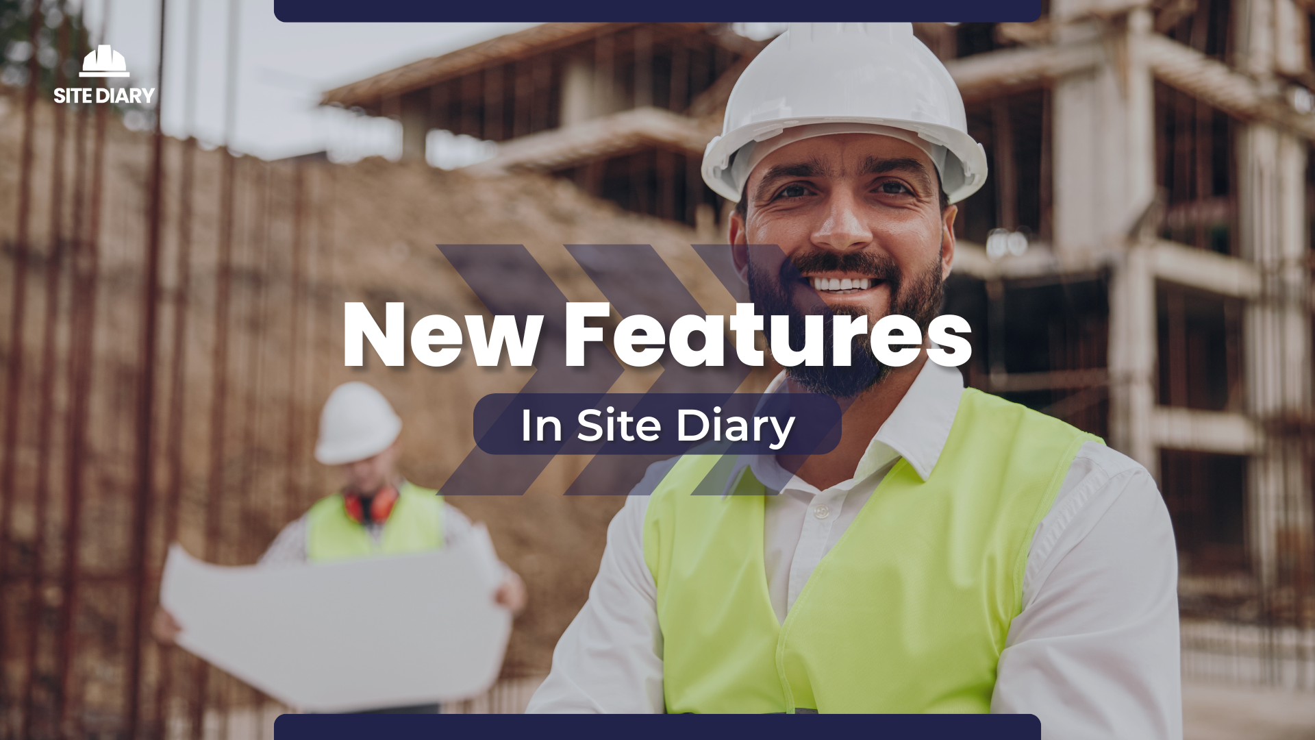 Man enjoying new features in site diary Man enjoying new features in site diary