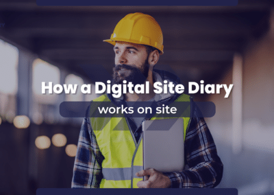 digital site diary Man with a digital site diary